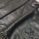 Saint Laurent(YSL) Niki Chain Flap Bag Matelasse Chevron Leather Baby — thumbnail 12