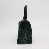 Balenciaga Hourglass Top Handle Bag Crocodile Embossed Leather XS — thumbnail 4
