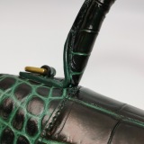Balenciaga Hourglass Top Handle Bag Crocodile Embossed Leather XS — thumbnail 15