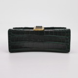 Balenciaga Hourglass Top Handle Bag Crocodile Embossed Leather XS — thumbnail 6