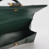 Balenciaga Hourglass Top Handle Bag Crocodile Embossed Leather XS — thumbnail 7