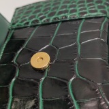 Balenciaga Hourglass Top Handle Bag Crocodile Embossed Leather XS — thumbnail 9