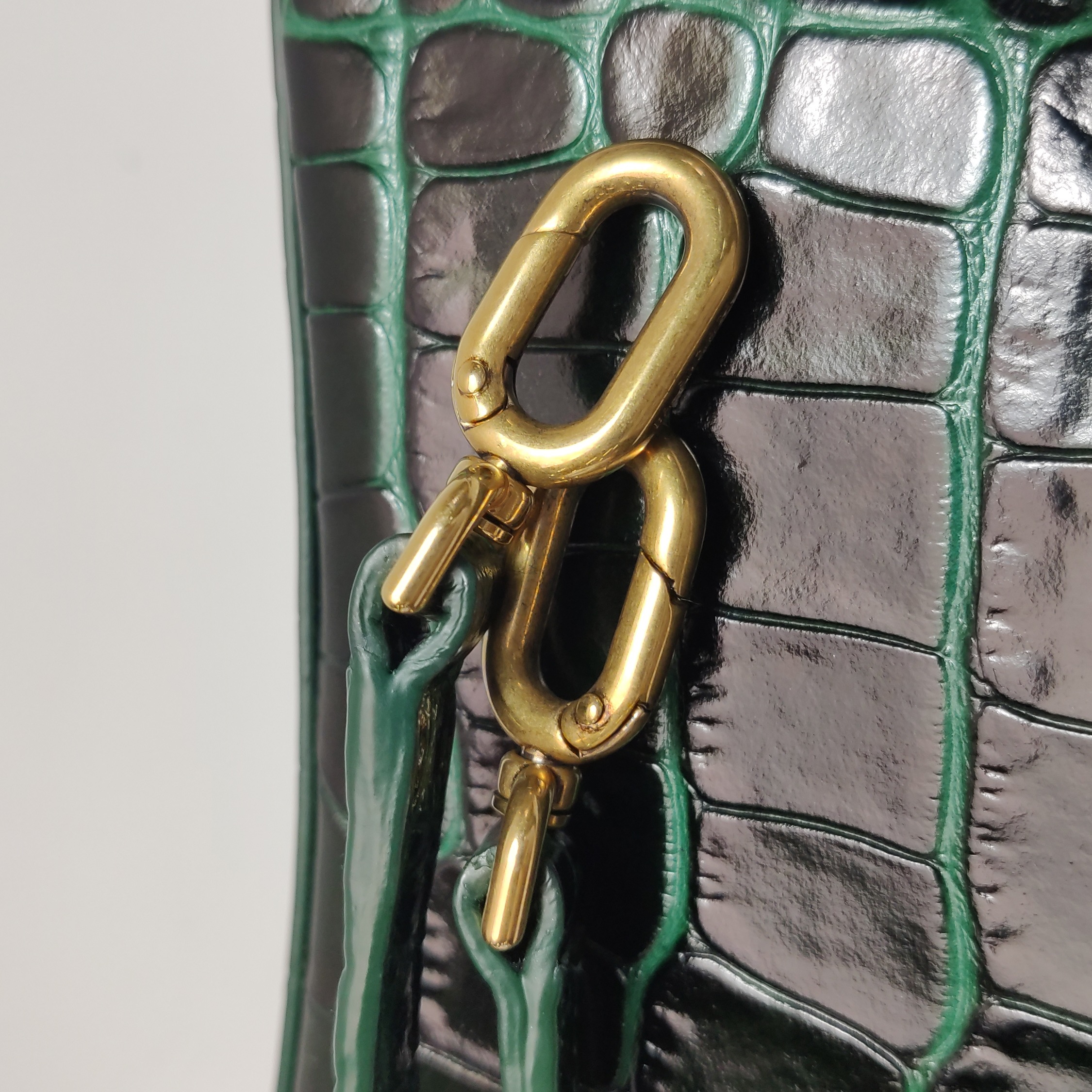 Balenciaga Hourglass Top Handle Bag Crocodile Embossed Leather XS — photo 10 of 14