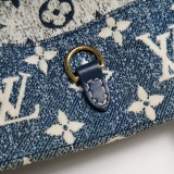Louis Vuitton(LV) OnTheGo Tote Monogram Jacquard Denim MM — thumbnail 14