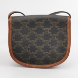 Celine Besace Flap Bag Triomphe Coated Canvas Mini — thumbnail 5