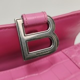 Balenciaga Hourglass Top Handle Bag Crocodile Embossed Leather XS — thumbnail 9