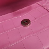 Balenciaga Hourglass Top Handle Bag Crocodile Embossed Leather XS — thumbnail 10