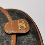 Celine Besace Flap Bag Triomphe Coated Canvas Mini — thumbnail 12