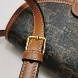 Celine Besace Flap Bag Triomphe Coated Canvas Mini — thumbnail 14