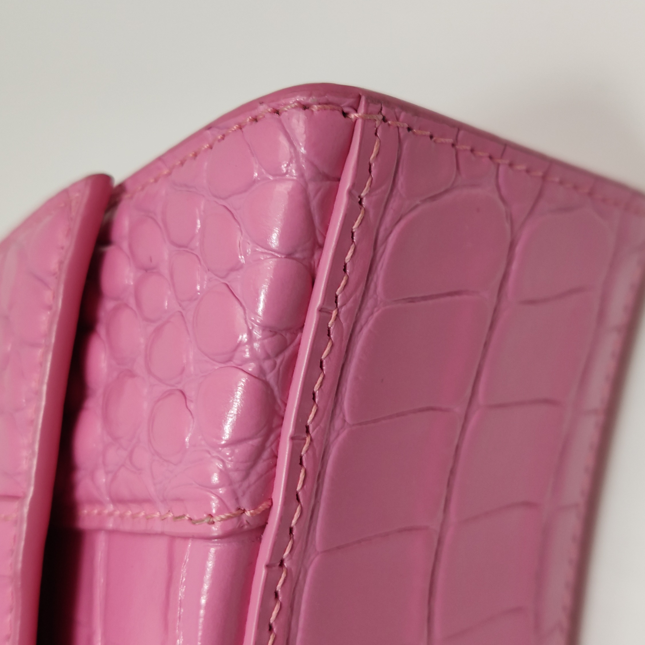 Balenciaga Hourglass Top Handle Bag Crocodile Embossed Leather XS — photo 11 of 16