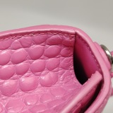 Balenciaga Hourglass Top Handle Bag Crocodile Embossed Leather XS — thumbnail 12