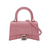 Balenciaga Hourglass Top Handle Bag Crocodile Embossed Leather XS — thumbnail 1