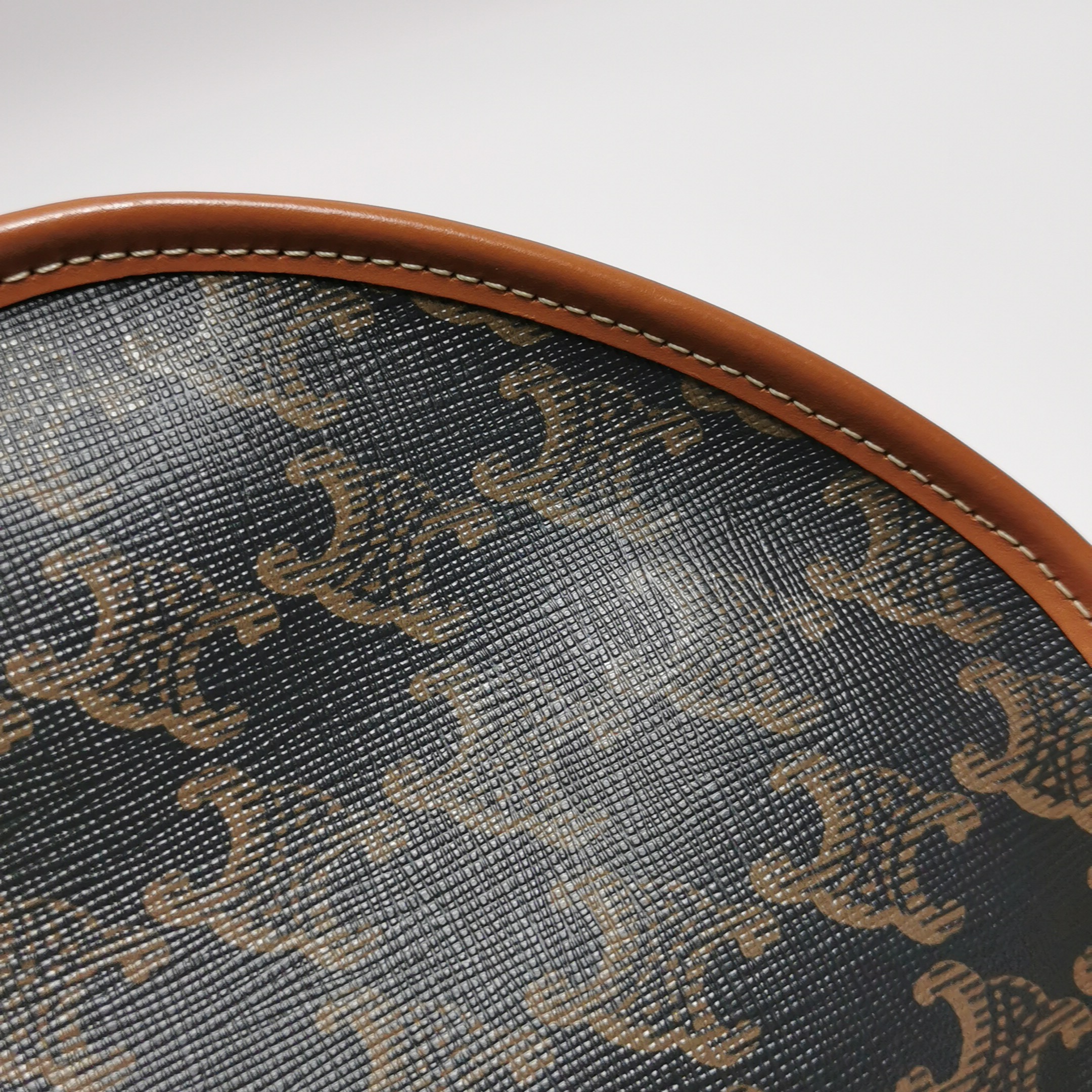 Celine Besace Flap Bag Triomphe Coated Canvas Mini — photo 10 of 14
