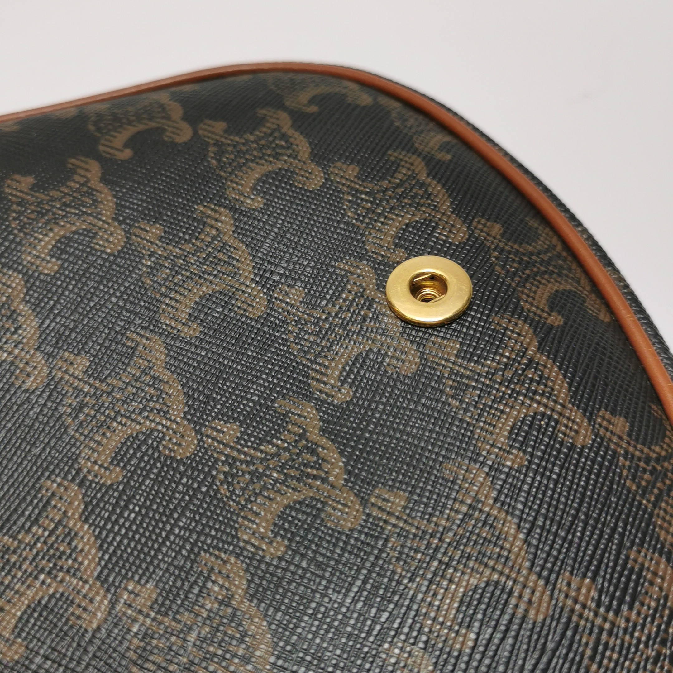 Celine Besace Flap Bag Triomphe Coated Canvas Mini — photo 9 of 14