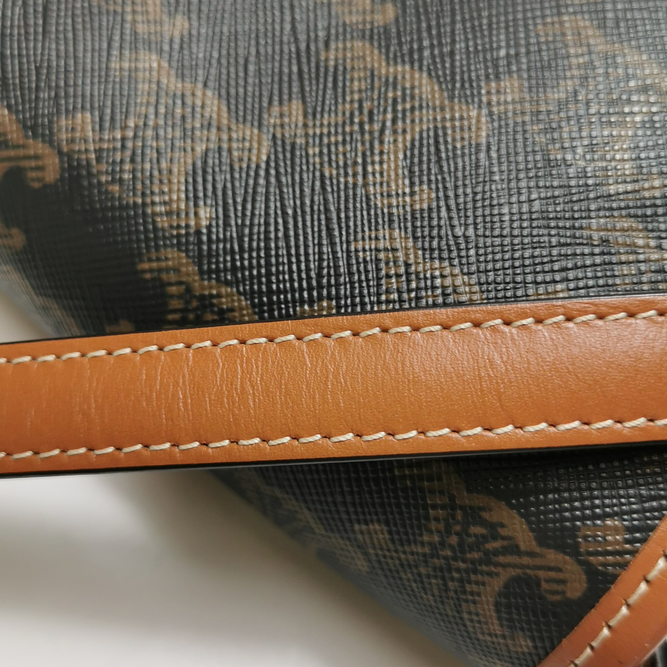 Celine Besace Flap Bag Triomphe Coated Canvas Mini — photo 13 of 14