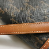 Celine Besace Flap Bag Triomphe Coated Canvas Mini — thumbnail 13