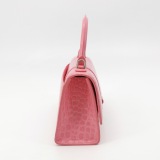 Balenciaga Hourglass Top Handle Bag Crocodile Embossed Leather XS — thumbnail 5