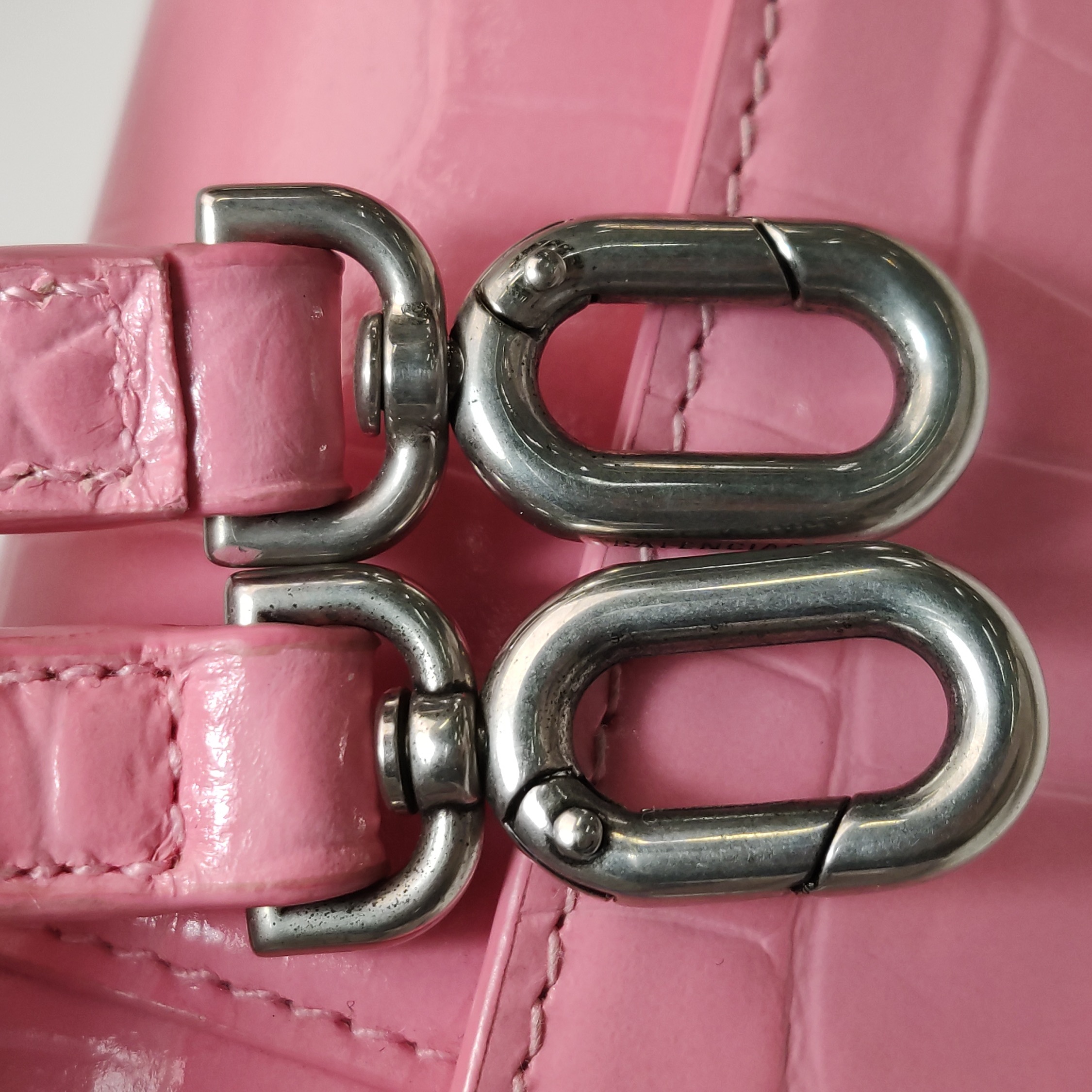 Balenciaga Hourglass Top Handle Bag Crocodile Embossed Leather XS — photo 11 of 16