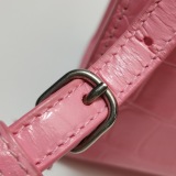 Balenciaga Hourglass Top Handle Bag Crocodile Embossed Leather XS — thumbnail 14