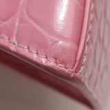 Balenciaga Hourglass Top Handle Bag Crocodile Embossed Leather XS — thumbnail 13