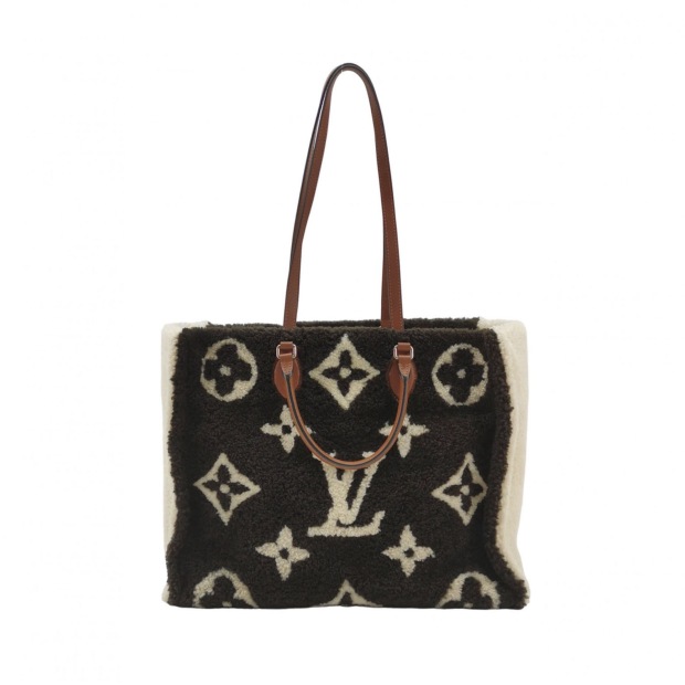 Louis Vuitton(LV) OnTheGo Tote Monogram Giant Teddy Fleece GM — pre-owned, Vierlot