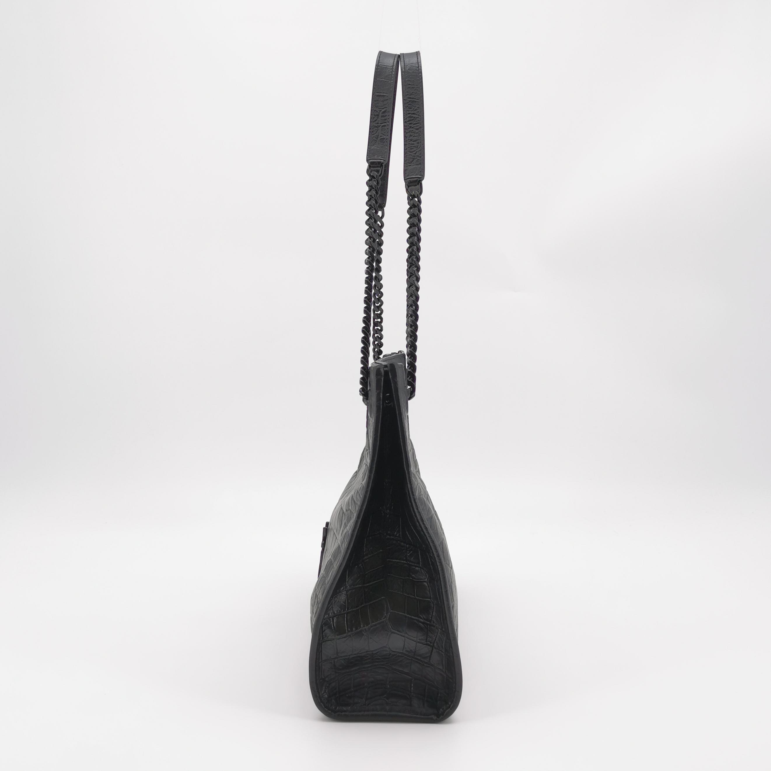 Saint Laurent Niki Shopping Tote Crocodile Embossed Leather Medium — photo 3 of 22