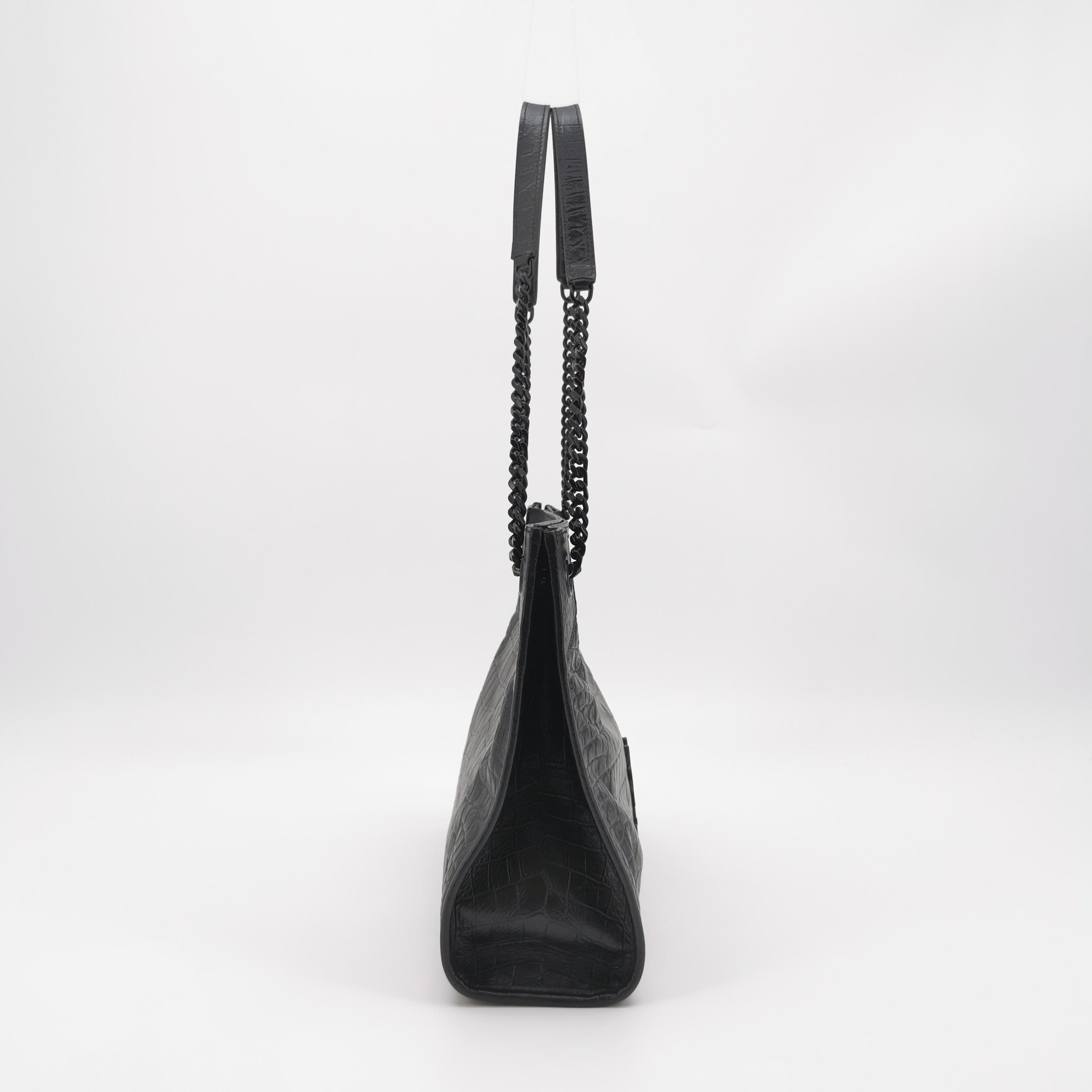 Saint Laurent Niki Shopping Tote Crocodile Embossed Leather Medium — photo 4 of 22