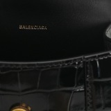 Balenciaga Hourglass Top Handle Bag Crocodile Embossed Leather XS — thumbnail 8