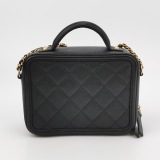 Chanel Filigree Vanity Case Quilted Caviar Small — thumbnail 5