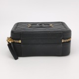 Chanel Filigree Vanity Case Quilted Caviar Small — thumbnail 6
