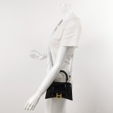Balenciaga Hourglass Top Handle Bag Crocodile Embossed Leather XS — thumbnail 2