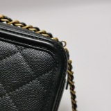 Chanel Filigree Vanity Case Quilted Caviar Small — thumbnail 11