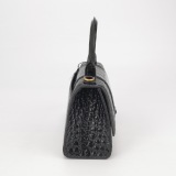 Balenciaga Hourglass Top Handle Bag Crocodile Embossed Leather XS — thumbnail 3