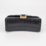 Balenciaga Hourglass Top Handle Bag Crocodile Embossed Leather XS — thumbnail 4