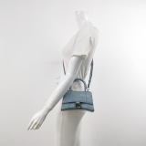 Balenciaga Hourglass Top Handle Bag Crocodile Embossed Leather — thumbnail 2
