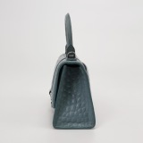 Balenciaga Hourglass Top Handle Bag Crocodile Embossed Leather — thumbnail 4