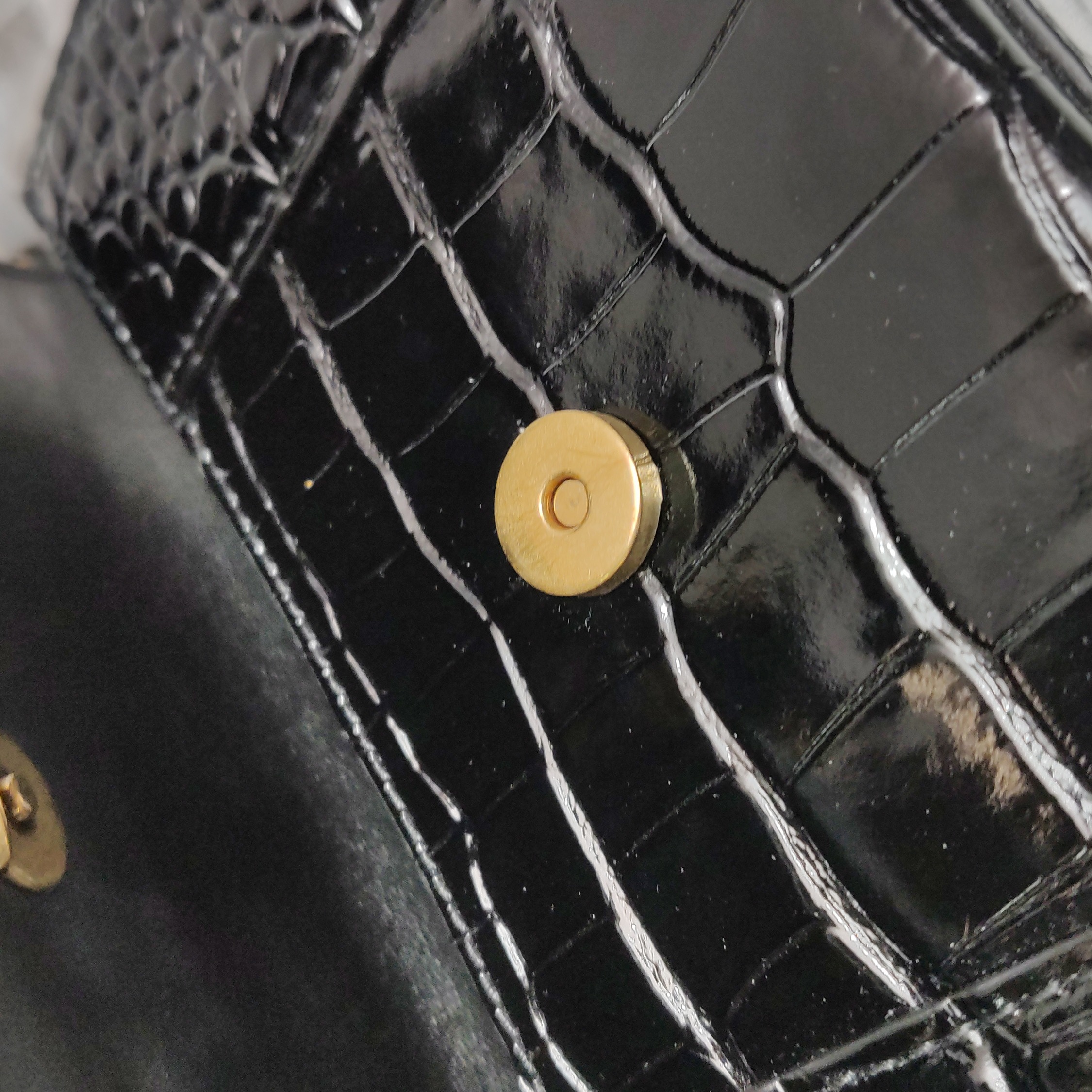 Balenciaga Hourglass Top Handle Bag Crocodile Embossed Leather XS — photo 8 of 14