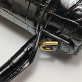 Balenciaga Hourglass Top Handle Bag Crocodile Embossed Leather XS — thumbnail 12