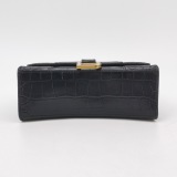 Balenciaga Hourglass Top Handle Bag Crocodile Embossed Leather XS — thumbnail 6