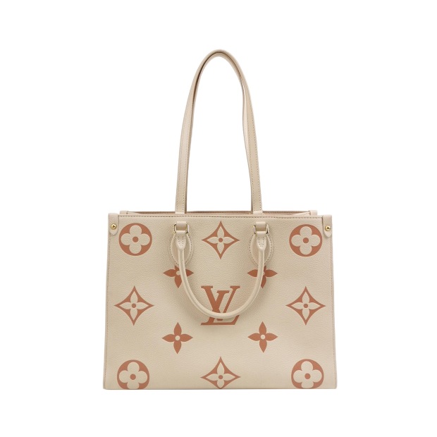 Louis Vuitton(LV) OnTheGo Tote Bicolor Monogram Empreinte Giant MM — pre-owned, Vierlot
