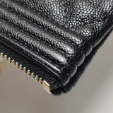 Chanel Boy O Case Clutch Quilted Caviar Medium — thumbnail 12