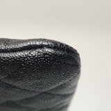 Chanel Boy O Case Clutch Quilted Caviar Medium — thumbnail 13