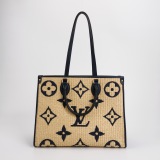 Louis Vuitton(LV) OnTheGo Tote Monogram Giant Raffia MM — thumbnail 3