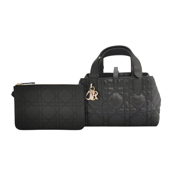 Christian Dior Toujours Tote Bag Macrocannage Quilt Calfskin — pre-owned, Vierlot