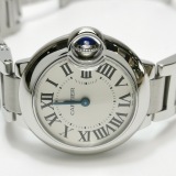 Cartier Ballon Bleu de Cartier Quartz Watch Stainless Steel with Diamond Bezel 28 — thumbnail 3