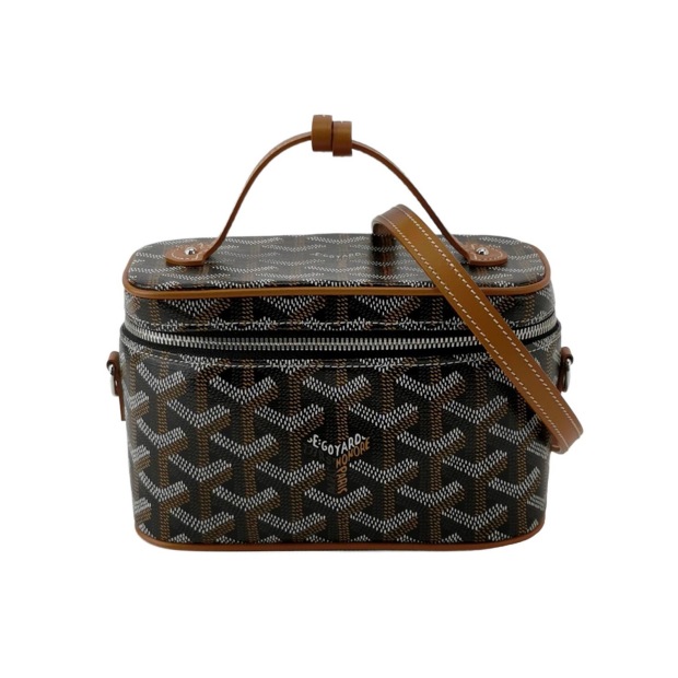 Goyard Muse Vanity Case Coated Canvas Mini — pre-owned, Vierlot