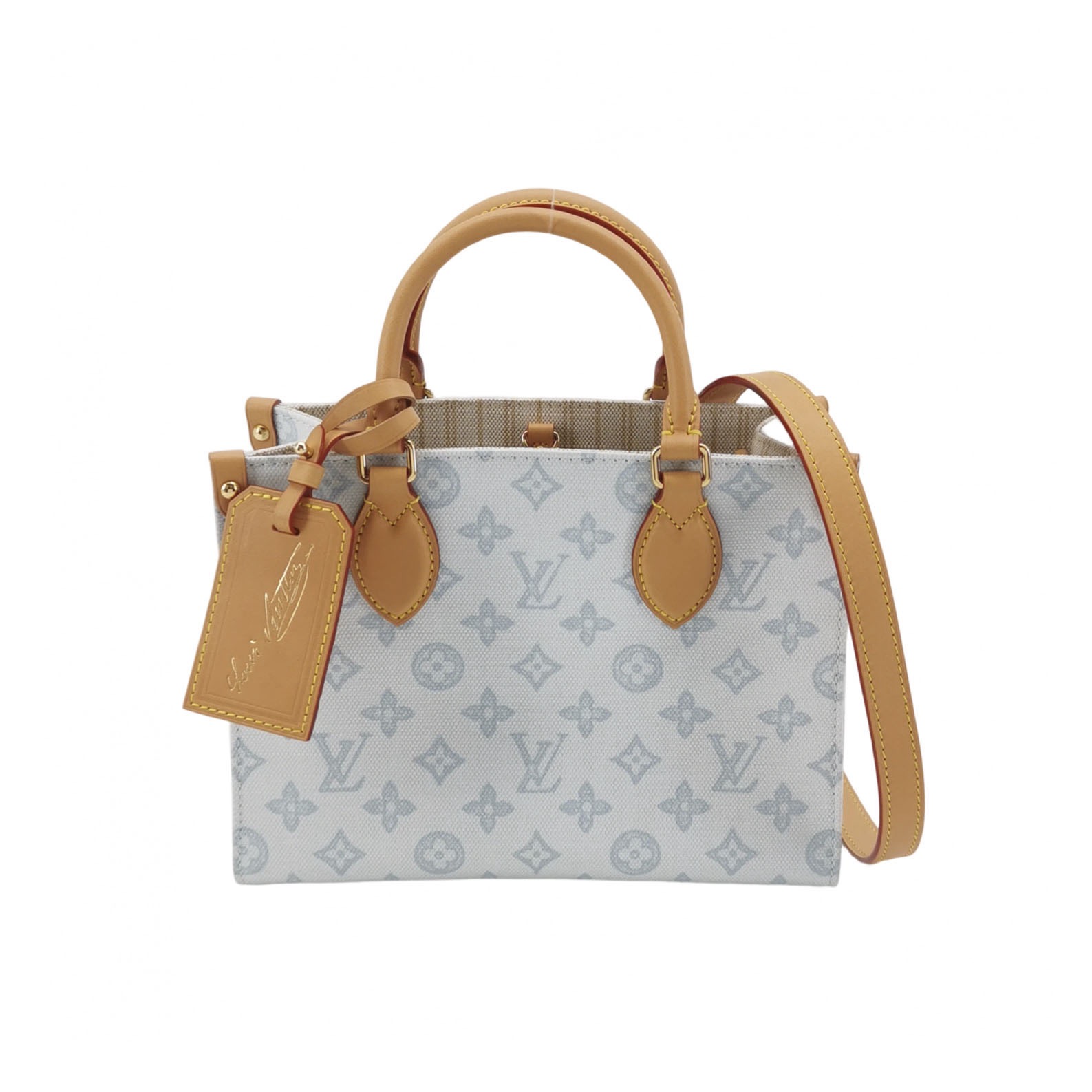 Louis Vuitton(LV) OnTheGo Pm Monogram Coated Canvas Blue — photo 1 of 13
