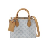 Louis Vuitton(LV) OnTheGo Pm Monogram Coated Canvas Blue — thumbnail 1