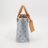 Louis Vuitton(LV) OnTheGo Pm Monogram Coated Canvas Blue — thumbnail 5