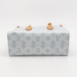 Louis Vuitton(LV) OnTheGo Pm Monogram Coated Canvas Blue — thumbnail 6